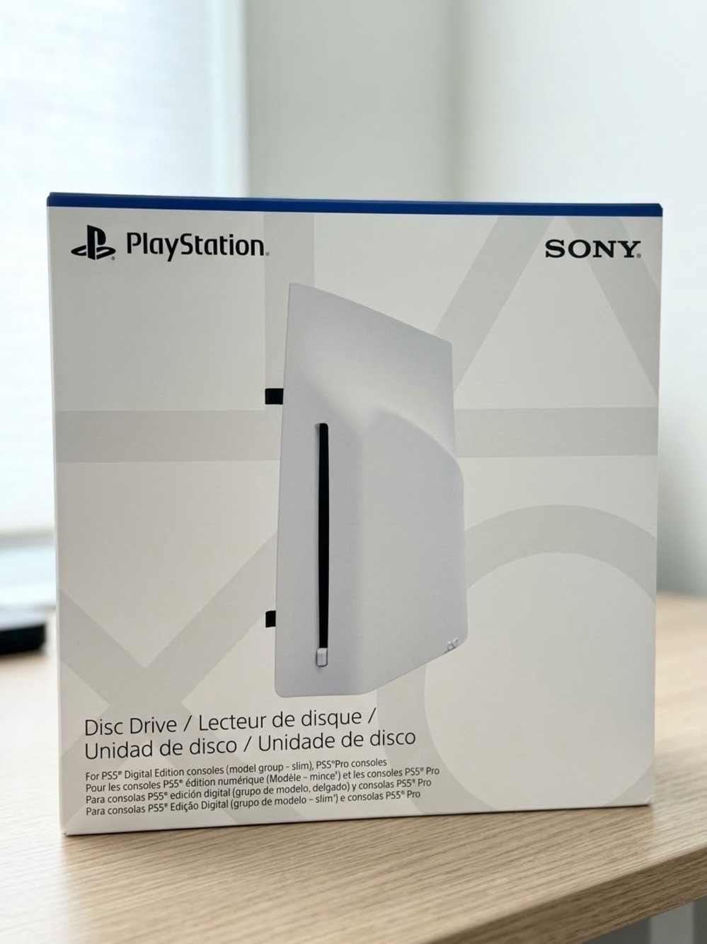 Sony PlayStation Disc Drive - White with Blue Accent